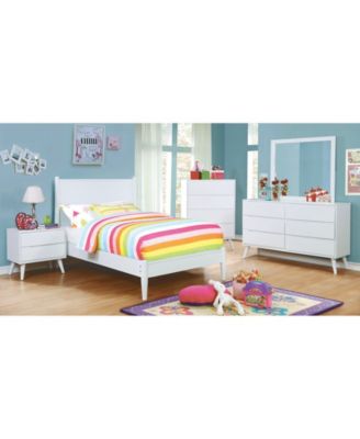 Adelie Mid-Century Modern Twin Bed