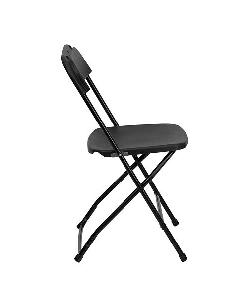 Flash Furniture Hercules Series 650 Lb Capacity Premium Black Plastic Folding Chair Reviews Furniture Macy S