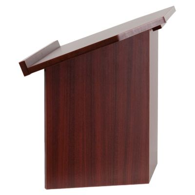 Flash Furniture Foldable Tabletop Lectern In Mahogany