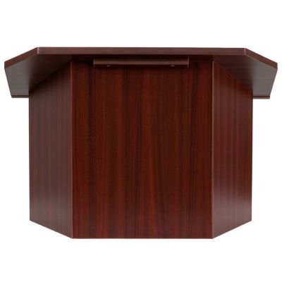 Flash Furniture Foldable Tabletop Lectern In Mahogany