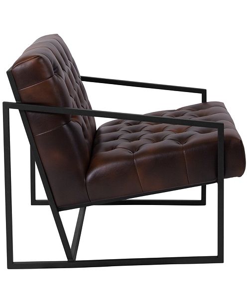 Flash Furniture Hercules Madison Series Bomber Jacket Leather
