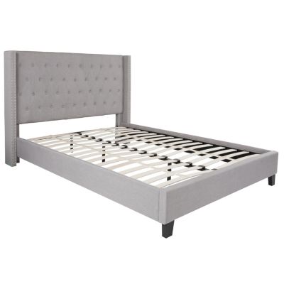 Flash Furniture Riverdale Queen Size Tufted Upholstered Platform Bed In ...