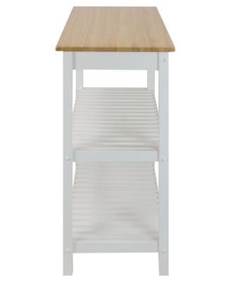 Kitchen Island with Solid Wood