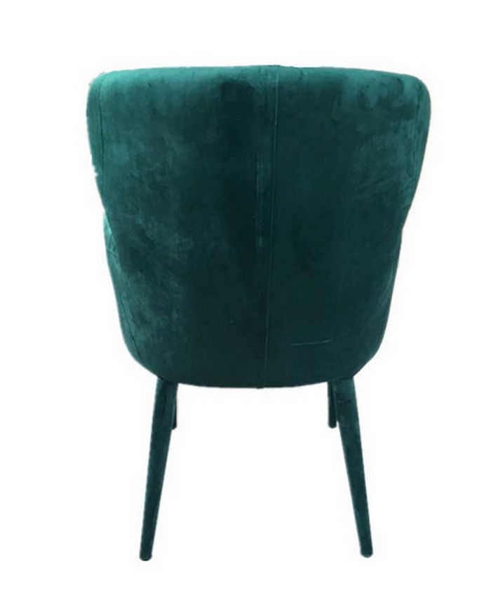VIG Furniture Modrest Tigard Modern Green Fabric Dining Chair Macy's