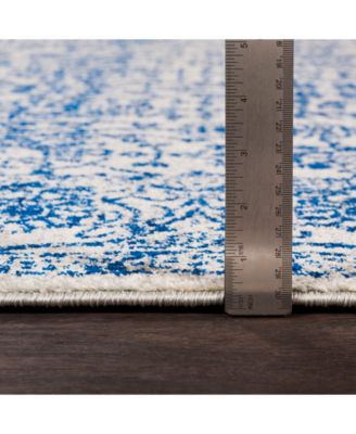 Harput HAP-1030 Dark Blue 2'7" x 7'3" Area Rug