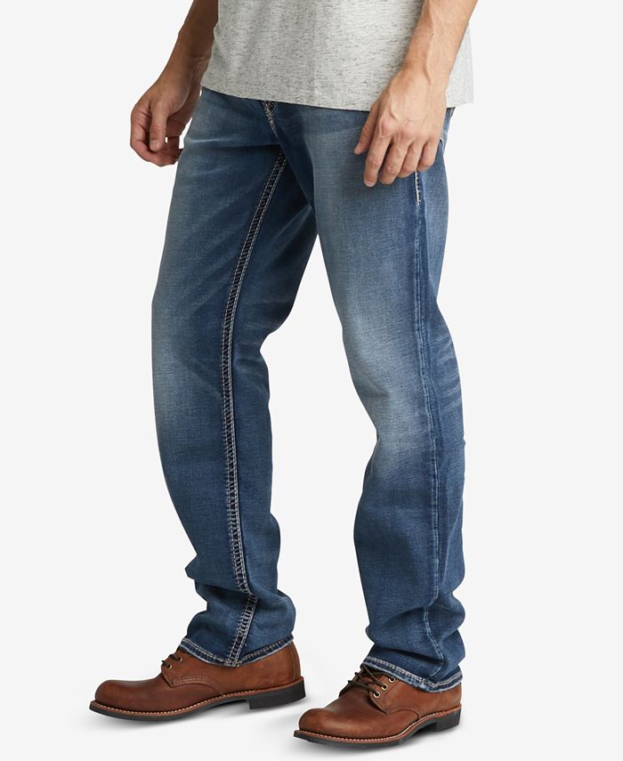 Silver Jeans Co. Men's Eddie RelaxedFit Tapered Big and Tall Stretch