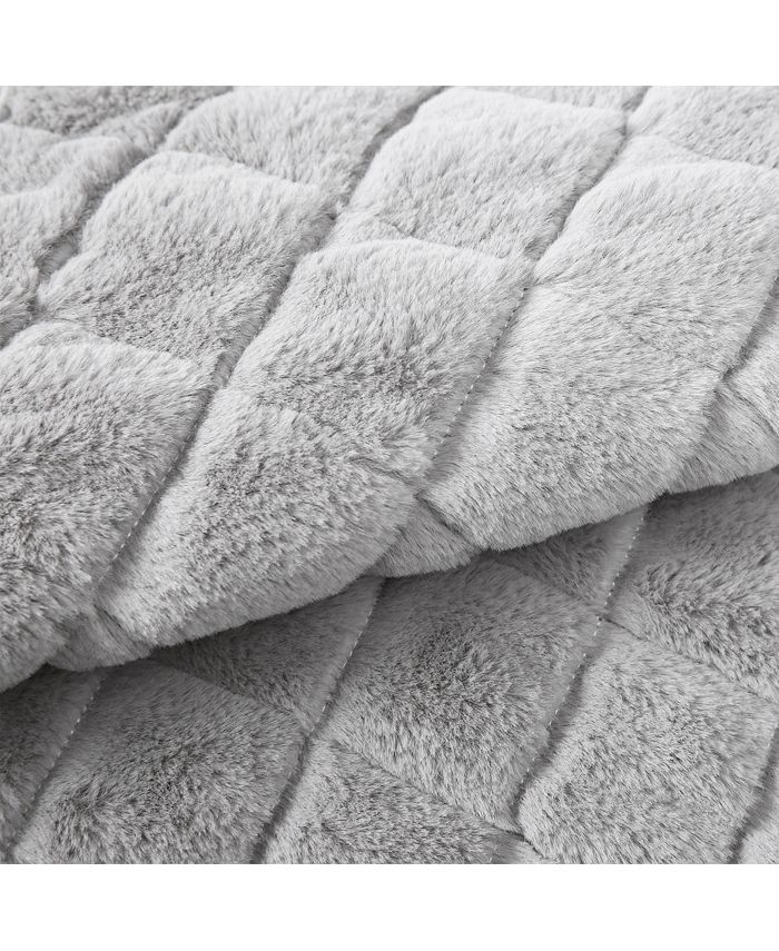 Lush Décor Neeley Fur 3Piece Full/Queen Quilt Set Macy's