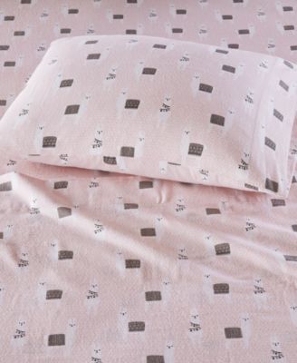 Novelty Printed Flannel 3-Pc. Sheet Set, Twin XL