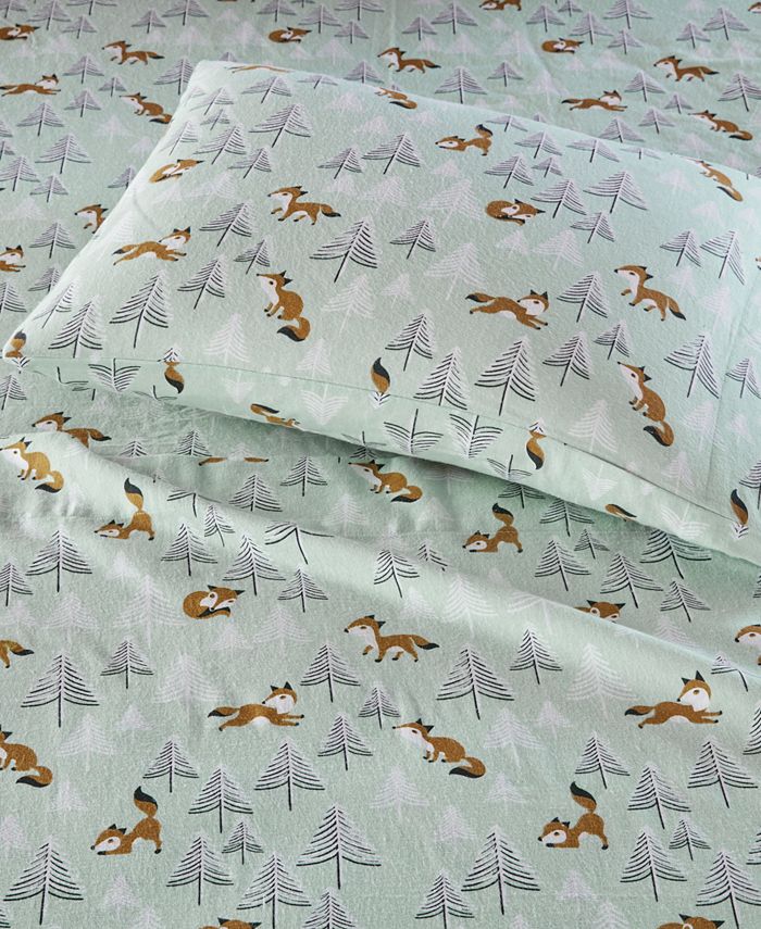 Intelligent Design Novelty Printed Flannel 4Pc. Sheet Set, Queen Macy's