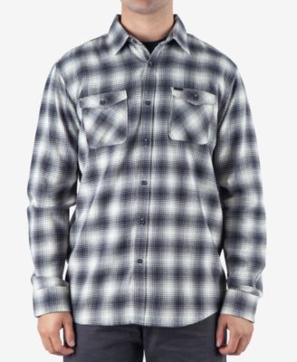 Rip Curl - Men's Draco Regular-Fit Ombr&eacute; Plaid Flannel Shirt