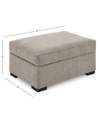 Radley 36" Fabric Chair Bed Storage Ottoman, Created for Macy's