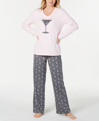 Charter Club - Brushed Cotton Knit Pajama Set