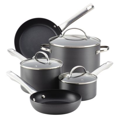 Farberware - Hard-Anodized Aluminum Nonstick 10 Piece Cookware Set