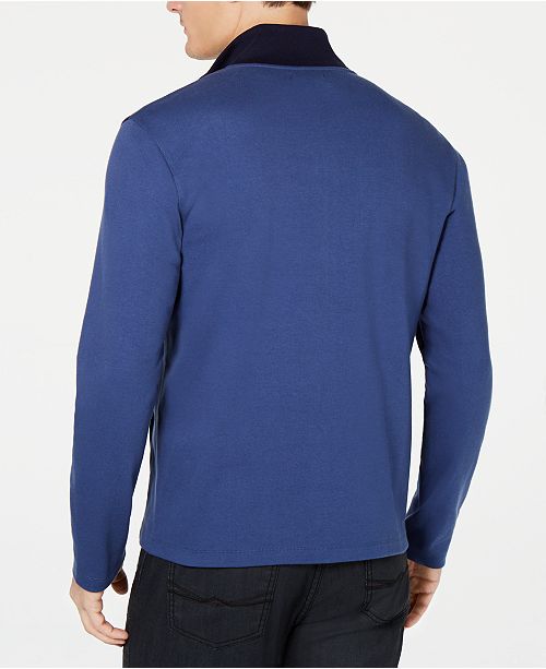Alfani Men's Colorblocked Full-Zip Sweater Jacket, Created for Macy's ...