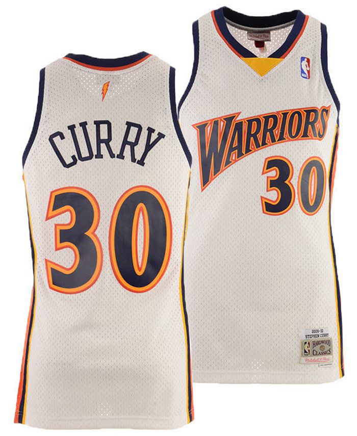 Mitchell & Ness Men's Golden State Warriors Stephen Curry 2009-10 Swingman Dark Orange Jersey