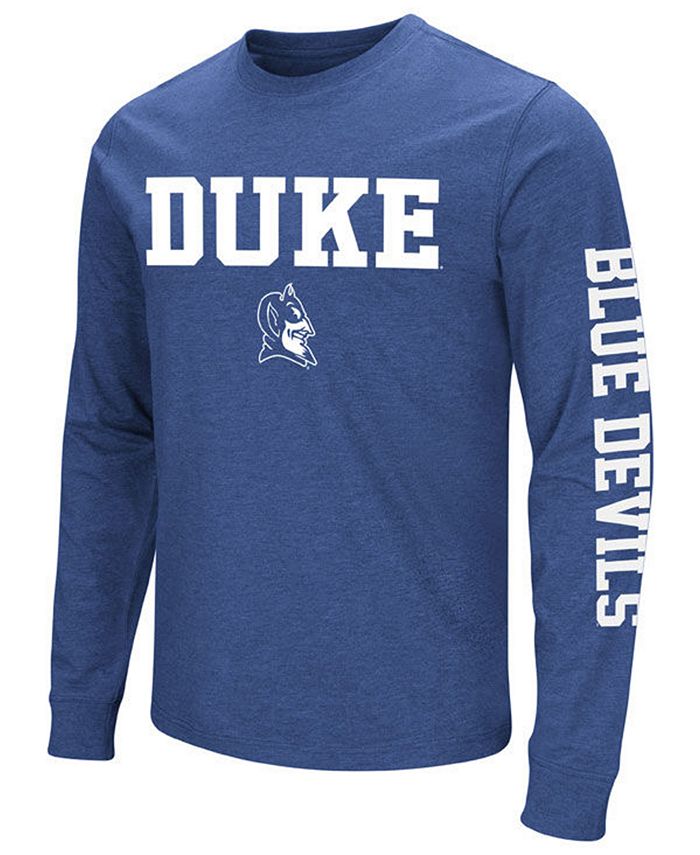 Colosseum Men's Duke Blue Devils Midsize Slogan Long Sleeve T-Shirt ...