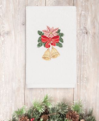 Linum Home Christmas Bells 100% Turkish Cotton Hand Towel