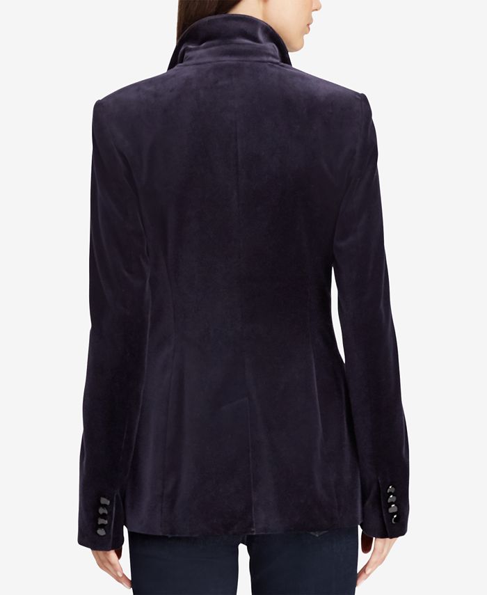 Lauren Ralph Lauren Stretch Velvet Blazer Macy's