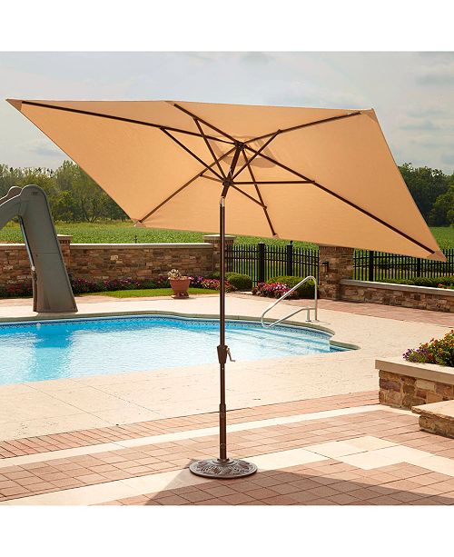 Blue Wave Adriatic 6 5 X 10 Rectangular Market Umbrella Sunbrella Acrylic Reviews Home Macy S