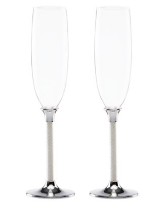 Lenox - Jubilee Pearl Toasting Flutes, Set of 2
