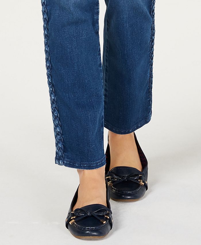 Charter Club BraidTrim StraightLeg Jeans, Created for Macy's