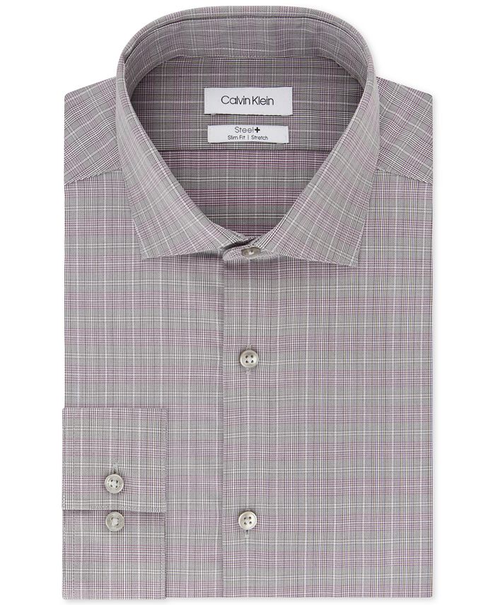 Calvin Klein Steel Slim Fit Non Iron Stretch Mini Stripe main image 0