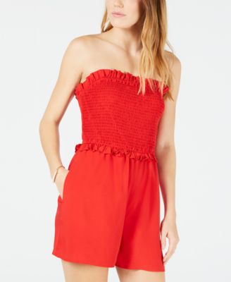 Maison Jules - Strapless Smocked Romper