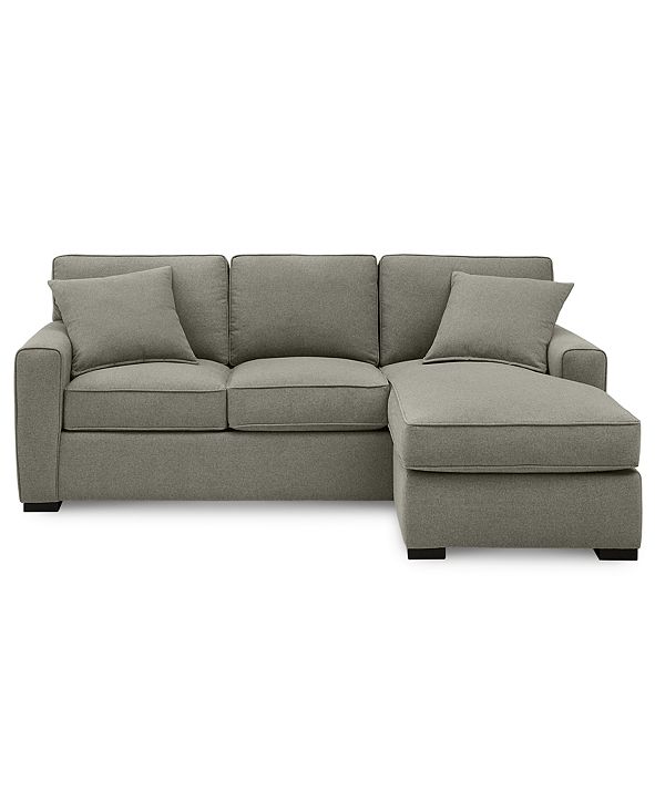 Furniture Callington 89" Fabric 2Piece Reversible Chaise Sectional