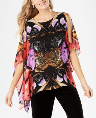 macys chiffon tops