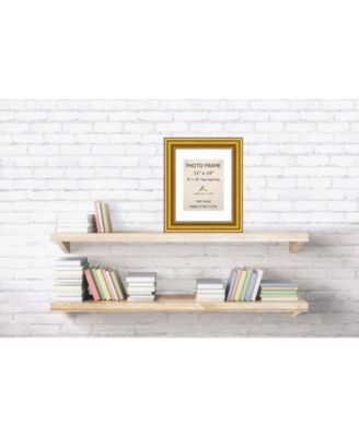 Townhouse Gold 11" X 14" Matted to 8" X 10" Opening Wall Picture Photo Frame