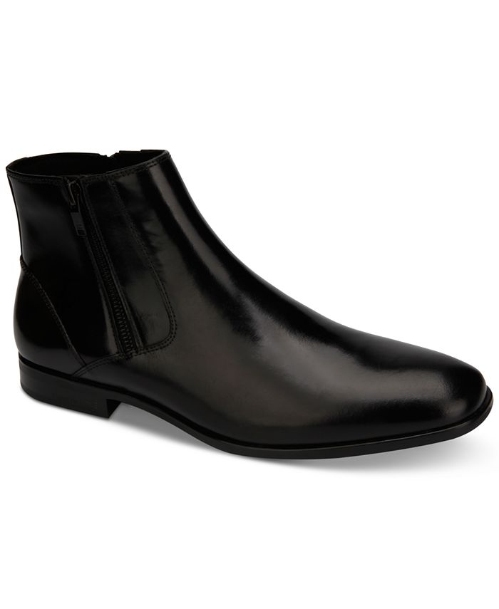 Kenneth Cole New York Kenneth Cole Men's Aaron Leather Zip Boots ...