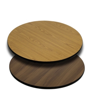 Clickhere2shop 24" Round Table Top With Reversible Laminate Top In Nude Or Na