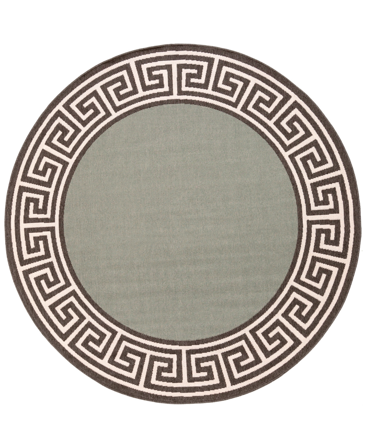 Surya Alfresco Alf-9625 Sage 8'9in Round Area Rug, Indoor/Outdoor - Sage