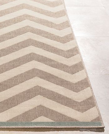 Surya - Alfresco ALF-9645 Camel 7'3" Round Area Rug