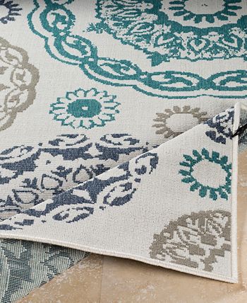 Surya - Alfresco ALF-9665 Teal 2'3" x 4'6" Area Rug
