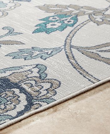 Surya - Alfresco ALF-9674 Aqua 2'3" x 4'6" Area Rug