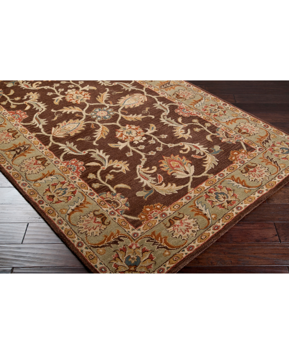 Livabliss Caesar Cae-1009Area Rug - Dark Brown