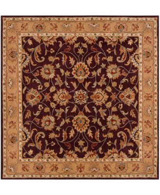 Livabliss - Caesar CAE-1024 Burgundy 6' Square Area Rug