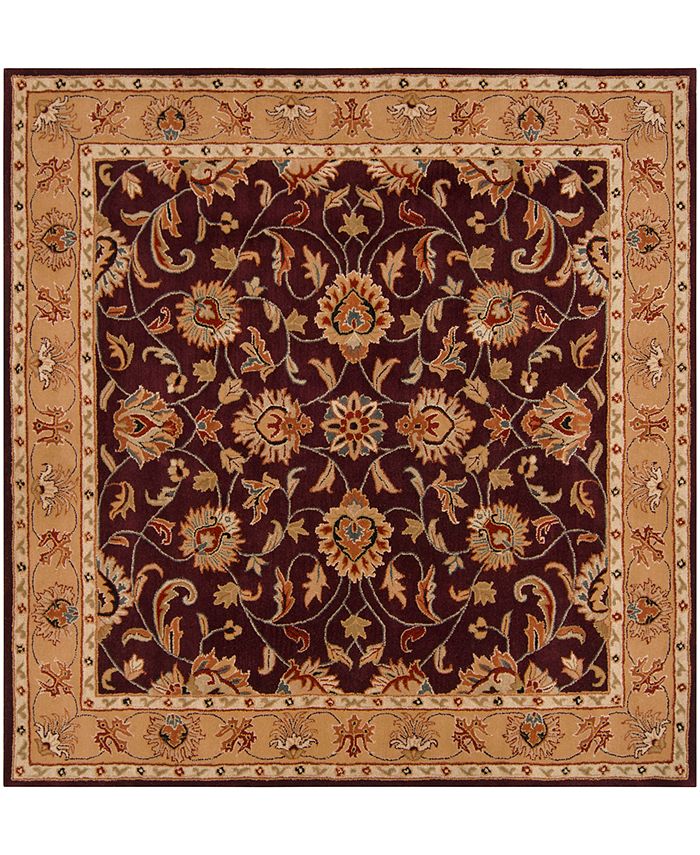 Surya - Caesar CAE-1024 Burgundy 6' Square Area Rug