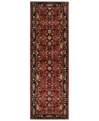 Livabliss - Caesar CAE-1031 Burgundy 2'6" x 8' Runner Area Rug