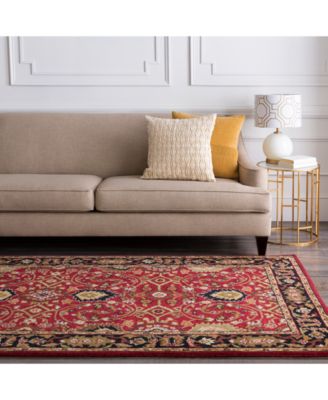 Livabliss Caesar CAE-1031 Burgundy 8' Round Area Rug