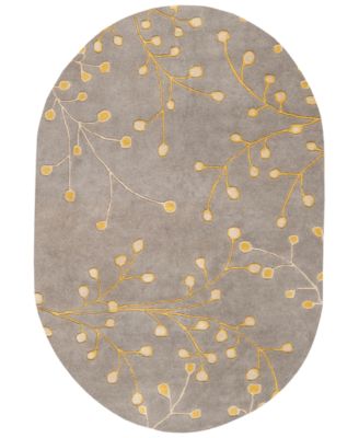 Livabliss - Athena ATH-5060 Taupe 8' x 10' Oval Area Rug