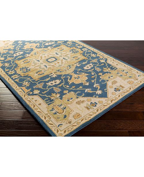 Surya Caesar Cae 1145 Navy 9 9 Round Area Rug Reviews Rugs Macy S