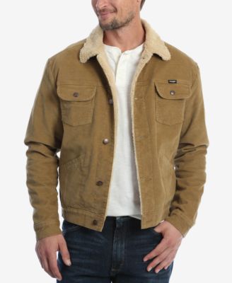 sherpa lined cord jacket