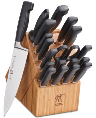 J.A. Henckels International Classic 20-Pc. Self-Sharpening Cutlery Set -  Macy's