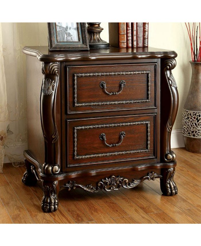 Benzara Traditional Style Night Stand, Cherry Macy's