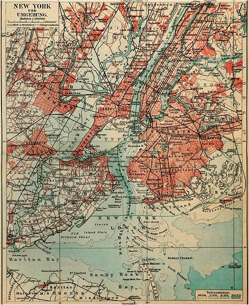 New York Map 1840 Old Map Of New York City Vintage Manhattan Etsy