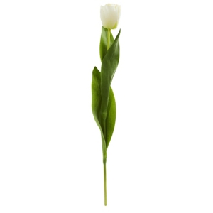Nearly Natural 22-in. Tulip Artificial Flower, Set Of 8 In White