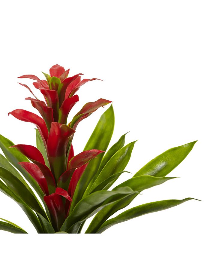 Nearly Natural 15In. Bromeliad Artificial Flower, Set of 4 & Reviews Artificial Plants Home