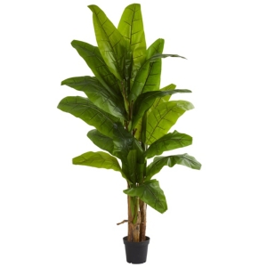 Nearly Natural Banana Artificial Tree In Green
